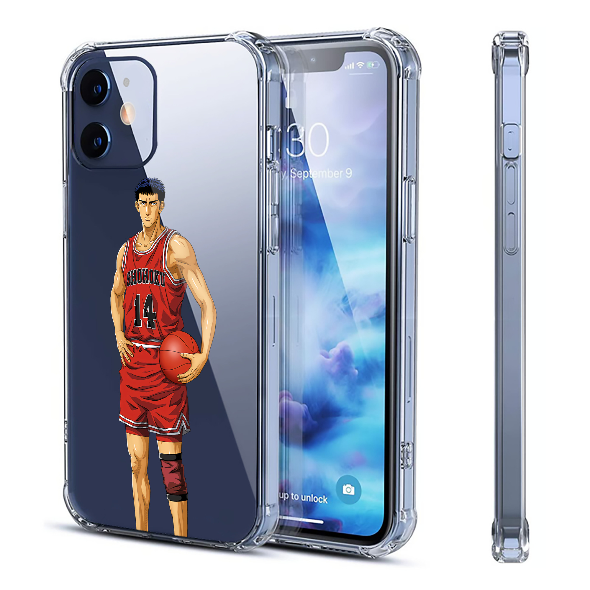 （画像用） SLAM DUNK／スラムダンク 【iPhone 12シリーズ対応】透明スマホケース（クリアソフトケース）